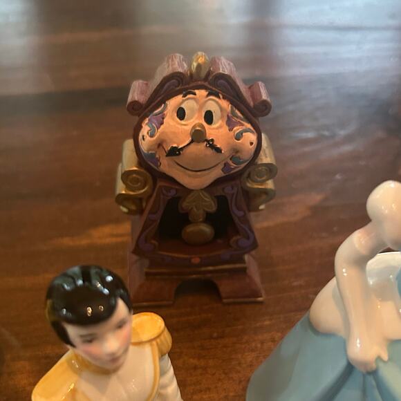 Vintage Disney Japan Figurine Set Bundle Belle Chip Cinderella Prince Musical - Picture 8 of 17